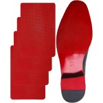 CZBYXA12 Red Bottom Shoe Sole Protector,Sole Guard - Non-Slip Shoe Pads | Compatible with Christian Louboutin Heels | Smooth Surface Traction | Scratch Prevention(8x4 2Pairs)