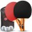JP WinLook Ping Pong Paddles Set of 2 - Portable Table Tennis Paddle Set with Ping-Pong Paddles Professional Case & Ping Pong Balls - Premium Table Tennis Racket Player Set for Indoor & Outdoor Games