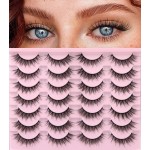 Wispy Lashes 14mm Cat Eye False Eyelashes Natural Look Faux Mink Lashes Short Natural Lashes Pack by Kiromiro