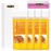 CENYEDA Roll On Wax Kit - Hair Removal Cartridges, 4 Pack Honey Rollers With 50 Strips and 20 After-Wax Treatment Wipes