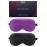 BeeVines 100% Real Mulberry Silk 2 Pack Sleep Mask, Pure Silk Eye Masks with Adjustable Strap for Sleeping, 100% Block Light Eye Shade Cover, Reduces Puffy Eyes Traveling Gifts(Black & Rich Purple)