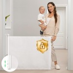 Retractable Baby Gate, Momcozy Mesh Baby Gate or Mesh Dog Gate, 33 Tall,Extends up to 55 Wide, Child Safety Gate for Doorways, Stairs, Hallways, Indoor/Outdoor