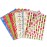 Larcenciel Christmas Tissue Paper, 100 Sheets Glossy Tissue Paper for Gift Bags and Wrapping, Colorful Gift Wraps for Christmas, Holiday, Xmas, New Year, Birthday, Crafts, Art Packaging,19.7x13.8