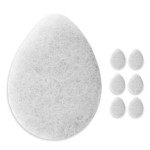 KOL Face Scrubber, Coconut Infused Exfoliating Facial Cleansing Pads, Disposable Exfoliator Face Sponge for Daily Cleaning and Makeup Removal, 6 Count