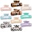 Magicsky 10 Pcs Hair Claw Clips for Women, Opal Marble Tortoise Acrylic Large Clip for Thick Thin Hair, 90\'s Cute Butterfly Barrettes Pins, Aesthetic Styling Accessories for Girls-Rectangle