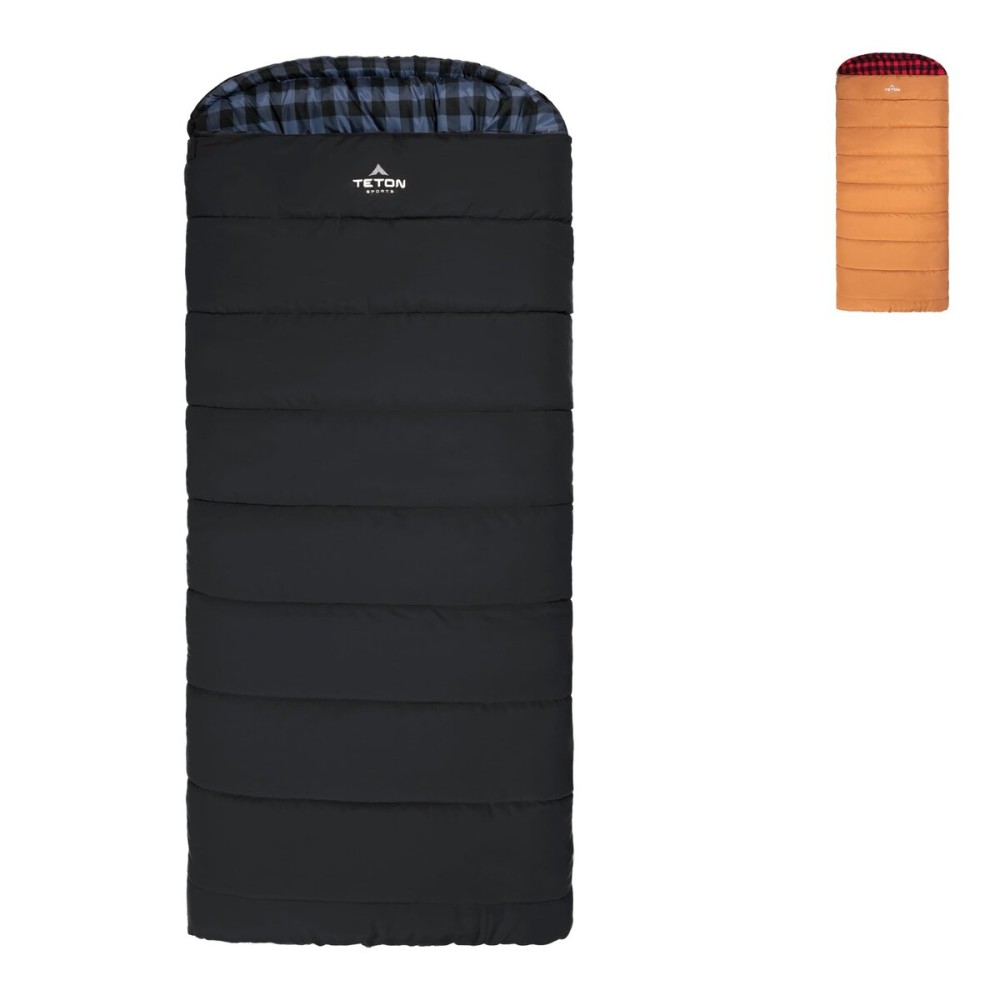 Teton Bridger Canvas 20 Degree Sleeping Bag. Finally, Stay Warm Camping; for Adults and Built to Last