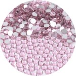 NCB 3000pcs Flatback Round Glass Nail Art Rhinestones Crystal for DIY Making Accessories Shoes, Clothes, Face Art, Bags, Manicure (Lt. Rose, SS6 3000pcs)