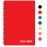 Fitness Logbook (Red) - A5 Undated Workout Journal For Men & Women - Plastic Cover & Thick Paper - Planner Log Book To Track Weight Loss, Muscle Gain, Gym Exercise, Bodybuilding Progress