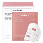 BIODANCE Bio-Collagen Real Deep Mask, Hydrating Overnight Hydrogel Mask, Pore Minimizing, Plumping, Elasticity Improvement, Korean Skincare, Stocking Stuffers for Teen Girls | 1.19oz(34g) x 16ea