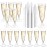 SUREHOME Plastic Champagne Flutes 200 Pack Champagne Glasses Disposable Mimosa Glasses 5 Oz Crystal Clear Plastic Flutes for Party Drinking Cocktail Cups Acrylic Wedding Toasting Glasses Flutes Bulk