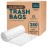 33 Gallon Trash Bags - 250 Count - 33 x 40 Clear Plastic Garbage Bags Tall Can Liners - Cleaning Products for Home, Office Bulk Trash, Light Residential or Commercial Waste, Indoor and Outdoor Use