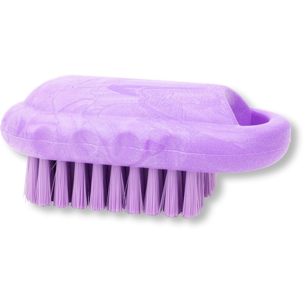 SPARTA Nail Scrub Brush Commercial-Grade, Heavy-Duty Hand and Fingernail Brush with Stiff Bristles for Gardeners, Mechanics, And Foodservice Personnel, Plastic, 5 Inches, Purple