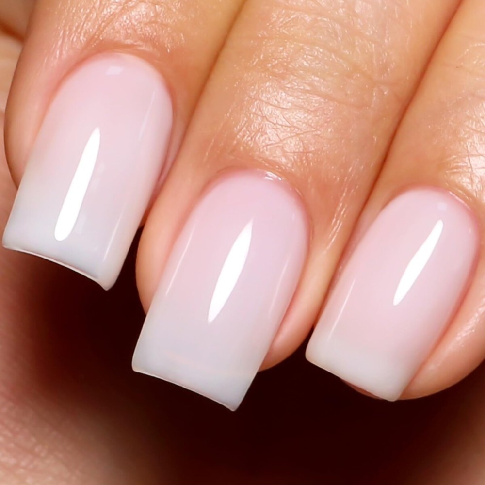 Imtiti Gel Nail Polish, 1 Pcs 0.5 Fl Oz Milky White Nude Gel Polish Soak Off LED U V Nail Gel Polish Neutral Gel Nail Polish DIY Nail Art Starter Manicure Salon Gel Nail Kit for Women Girls