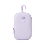 Touchette Zippered Pouch, Attachable Fashion Accessory with Snap Hook for Touchland Hand Sanitizer 1FL OZ., Lilac