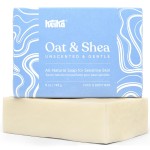 Keika Baby Soap Bar Oat & Shea Unscented for Eczema, Psoriasis, Face, Body, Infant Kids Teens Men Women with Sensitive Skin, 5 oz.