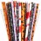 JANYUN 30 Pcs Halloween Reusable Straws 9inch Pumpkin Bat Skeleton Spider Printing Hard Plastic Drinking Straw for Mason Jar Tumbler Family Party Favors Cleaning Brush