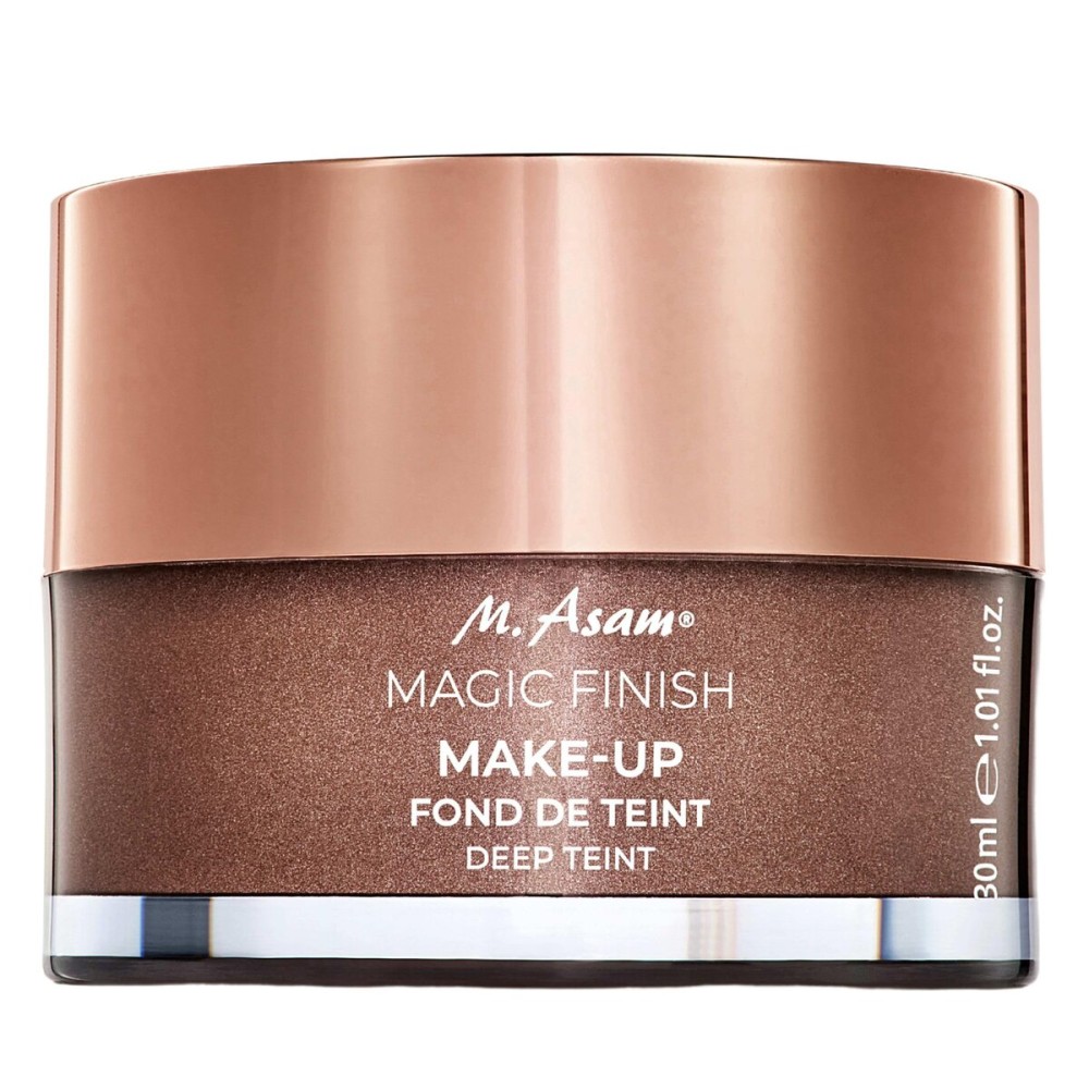 M. Asam Magic Finish Deep Teint Make-Up Mousse (1.01 Fl Oz) - 4in1 Primer, Foundation, Concealer & Powder With Buildable Coverage, Hides Redness And Dark Spots, Vegan, For Deeper Skin Tones