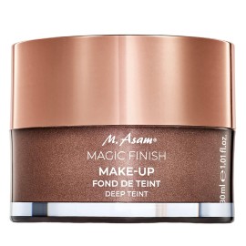 M. Asam Magic Finish Deep Teint Make-Up Mousse (1.01 Fl Oz) - 4in1 Primer, Foundation, Concealer & Powder With Buildable Coverage, Hides Redness And Dark Spots, Vegan, For Deeper Skin Tones