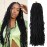 Mytarku 7 Packs 24 Inch Soft Locs Crochet Hair Pre Looped Curly Wavy Faux Locs Crochet Braids for Natural Butterfly Crochet Hair for Black Women (24 inch(pack of 7), 1B)