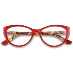 ANDWOOD Blue Light Blocking Glasses Women Bluelight Blocker Computer Cateye Clear Reading Cat Eye Eyeglasses Frame Red