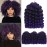 Crochet Braids Hair 8 Inch 3 Pack Jamaican Bounce Wand Curl Crochet Hair Synthetic Braiding Hair Extension Twist Crochet Hair (8 Inch (Pack of 3), Tpurple)