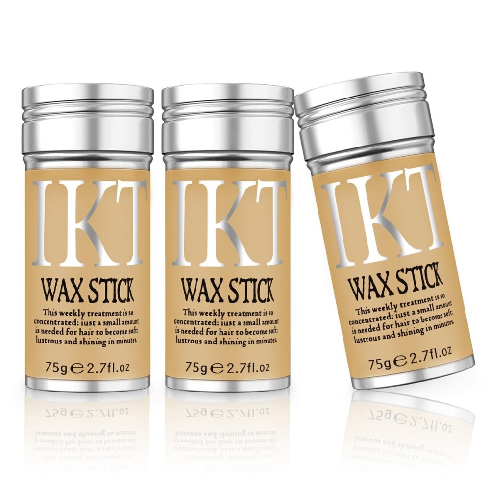 SOVONCARE Hair Wax Stick for Wigs, 3 Pack - Edge Control, Slick Hair Pomade, Non-greasy, Long Lasting Strong Hold Temporary Hair Styling Product for Edge Frizz Hair 2.7 Oz