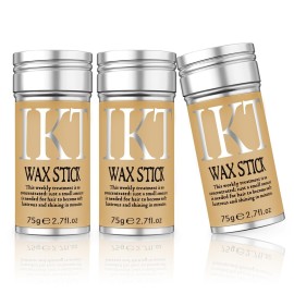 SOVONCARE Hair Wax Stick for Wigs, 3 Pack - Edge Control, Slick Hair Pomade, Non-greasy, Long Lasting Strong Hold Temporary Hair Styling Product for Edge Frizz Hair 2.7 Oz