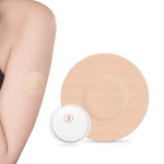 funpatch 20 Pack Adhesive Patches for Freestyle Sensor Libre 3 Cover Waterproof Libre 3 Sensor Covers Diabetic CGM Tape, Beige