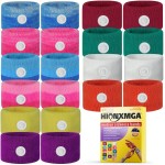HIONXMGA 10 Pairs Motion Sickness Bands - Natural Anti Nausea Acupressure Wristbands for Morning & Motion Sickness Relief - Ideal for Car, Cruise & Flight Travel - for Adults and Kids