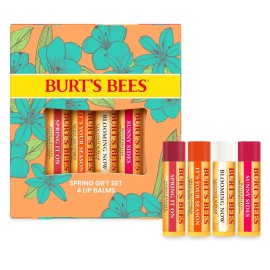 Burt\'s Bees Gifts Ideas - Just Picked Lip Balm Set, Pomegranate, Watermelon, Sweet Mandarin, Coconut & Pear, Natural Origin Lip Treatment, 4 Tubes, 0.15 oz.