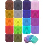 Eye Mask Sleep Masks Pack of 144 PorsMing Sleeping Mask Blindfold Eye Cover Team Building Games Party with Nose Pad and Adjustable Strap for Women Men Kids 4 Layers Colors (18 Color 144 Pieces)