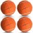 Precut Tennis Balls for Walkers, 4 PCS Heavy Duty Long Lasting Glide Balls - Precut for Easy Installation, Universal Felt Pads for Walker Legs & Furniture, Floor Protectors (Orange)