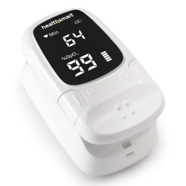 HealthSmart Digital Fingertip Sport Pulse Oximeter, Fast Results, Clinically Accurate, Easy-To-Read LED Display, Auto-Shutoff
