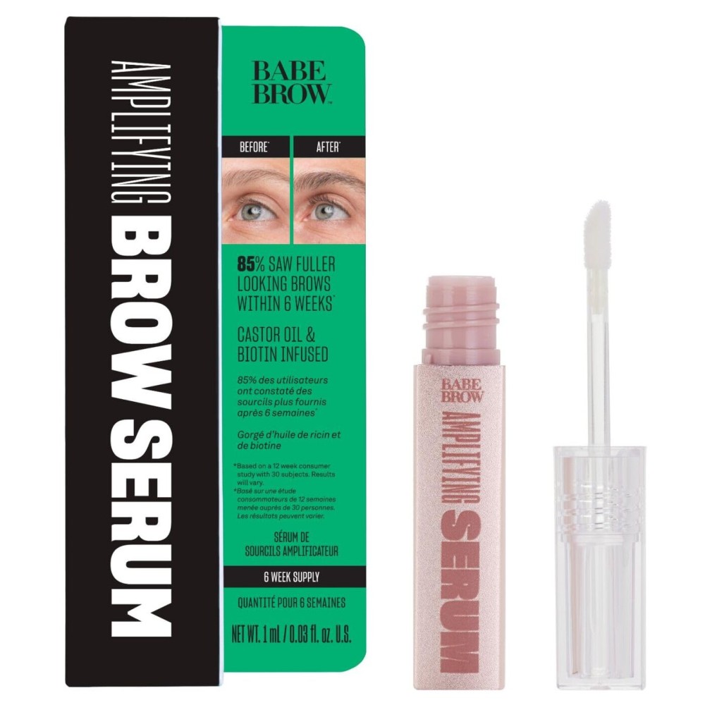Babe Original Eyebrow Serum For Thicker Brows - Brow Serum with Castor Oil, Biotin, Repairing Amino Acids