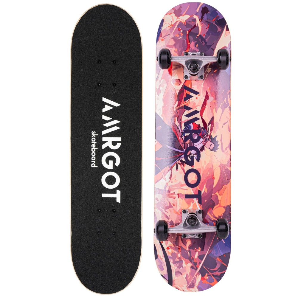 Amrgot Skateboards for Beginners,31 * 8 inches Complete Skateboards for Kids,Boys,Girls and Adults,7 Layer Maple Wood,Double Kick Deck Concave Standard and Tricks Skateboard (8)