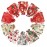 Jexila 24PCS Christmas Organza Gift Bag 4X6 with Drawstring 11 Mix Pattern Small Goodie Candy Party Favor Xmas Gift Bags