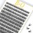 B&Q Lash Clusters 280PCS Natural Eyelash Clusters 40D C 14mm Individual Lash Wispy Eyelash Extension with Soft Thin Band Classic Look Pestaas Postizas Comfortable DIY at Home(40D-C-14mm)