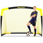 Happy Jump Soccer Goal Pop Up Foldable Soccer Net for Backyard 5\'x3.6\', 1 Pack