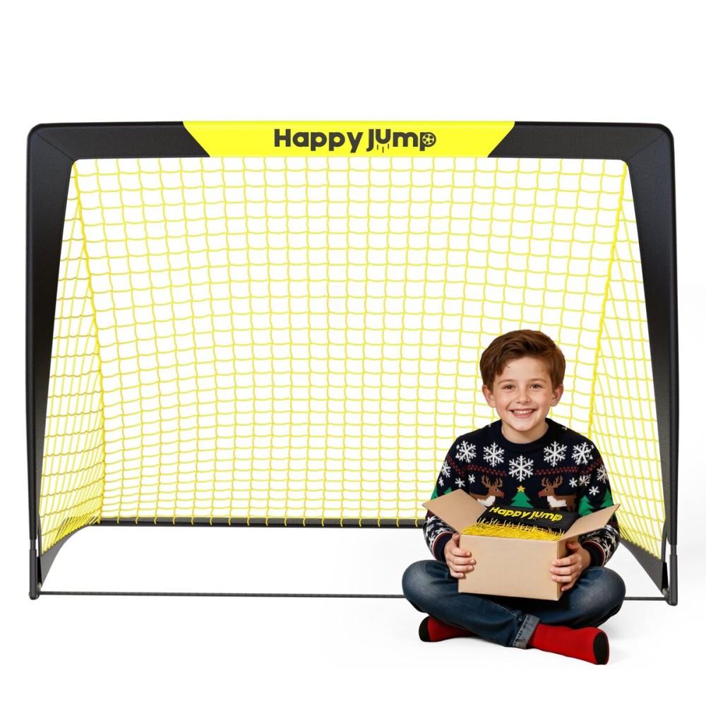 Happy Jump Soccer Goal Pop Up Foldable Soccer Net for Backyard 3\'x2.2, 1 Pack