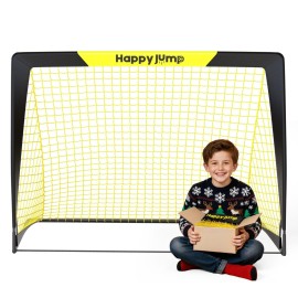 Happy Jump Soccer Goal Pop Up Foldable Soccer Net for Backyard 3\'x2.2, 1 Pack
