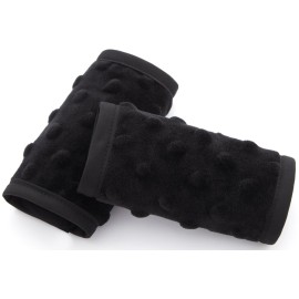 Pro Goleem Car Seat Strap Covers for Babies Unisex Soft Car Seat Strap Shoulder Pads for All Car Seats, Stroller, Pushcar, Small Size Designed for Newborn, Black