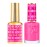 DND DC Gel Polish Set, Pink Collection, UV/LED GelPolish and Air Dry Nail Lacquer, Matching Chip-Free Polish Duo, 013 Brilliant Pink, 0.5 Fl Oz Each