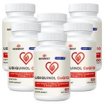 Ubiquinol CoQ10-600mg-Softgel, Active Coq10 Ubiquinol Supplement with Vitamin E & Omega 3, 6, 9, High Absorption-Coenzyme-Q10, Powerful Antioxidant for Energy Production, Tested, 360 Count