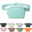 Fanny Belt Bag Waist Pack Crossbody Bags Bum Bag for Running Hiking Travel Workout Adjustable Strap for Women (light blue)