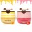 2 PCS Bee Lip Balm Lip Mask Honey Pot, Honey & Strawberry Lip Mask Propolis Moisturizing Lip Balm with Stick - Hydrating Prevention Dry and Cracked Lip Scrubs Exfoliato Lip Wrinkle Care