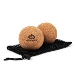 Acupoint Physical Massage Therapy Lacrosse Ball Set Ideal for Yoga Deep Tissue Massage Trigger Point Therapy and Myofascial Release Physical Therapy Equipment Back Foot Plantar Fasciitis (Cork)