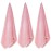 Wuwahold Microfiber Gym Towels Bigger Size Super Soft for Exercise Fitness, Sports, Workout, 380-GSM 15-Inch x 31-Inch Quick-Drying Towels (3 Pack, Pure Pink)