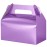 UnicoPak 30 Pack Glossy Purple Gable Treat Boxes, Party Favor Boxes, Gift Boxes for Kids, for Snacks, Candy, Toys, Birthday Party, Wedding, Halloween, Christmas - 6.5x3.5x4 Inches