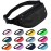 Fanny Packs for Men and Women, Waterproof Sports Waist Pack Bag for Travel Hiking Running Hands-free Wallets, Easy Carry Any Phone