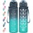 Enerbone 32 oz Drinking Water Bottle with Times to Drink and Straw, Motivational with Carrying Strap, Leakproof BPA & Toxic Free, Ensure You Drink Enough Water for Fitness Gym Outdoor